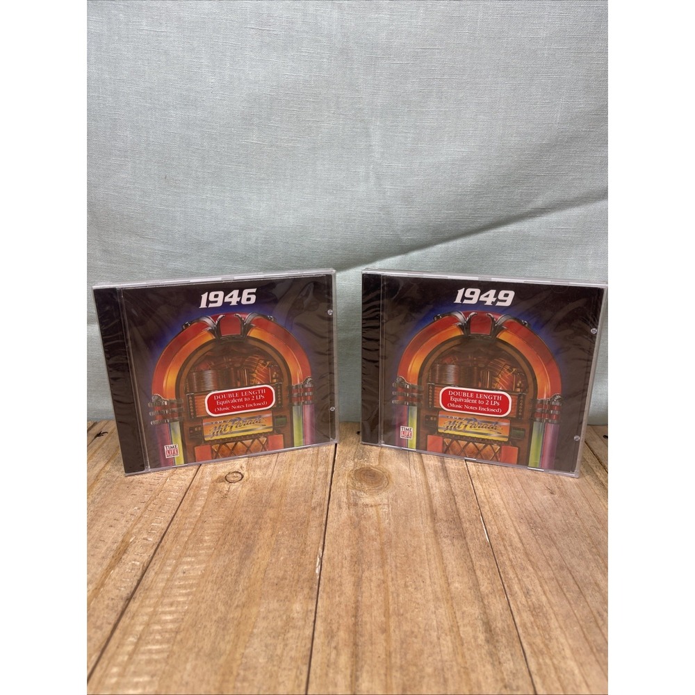 Time Life Your Hit Parade 1946 & 1949 CD Lot Double Length 2 Pack 1989 Sealed